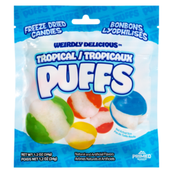 Primed Warrior Freeze Dried Candies Tropical Puffs - 34 g | Loblaws