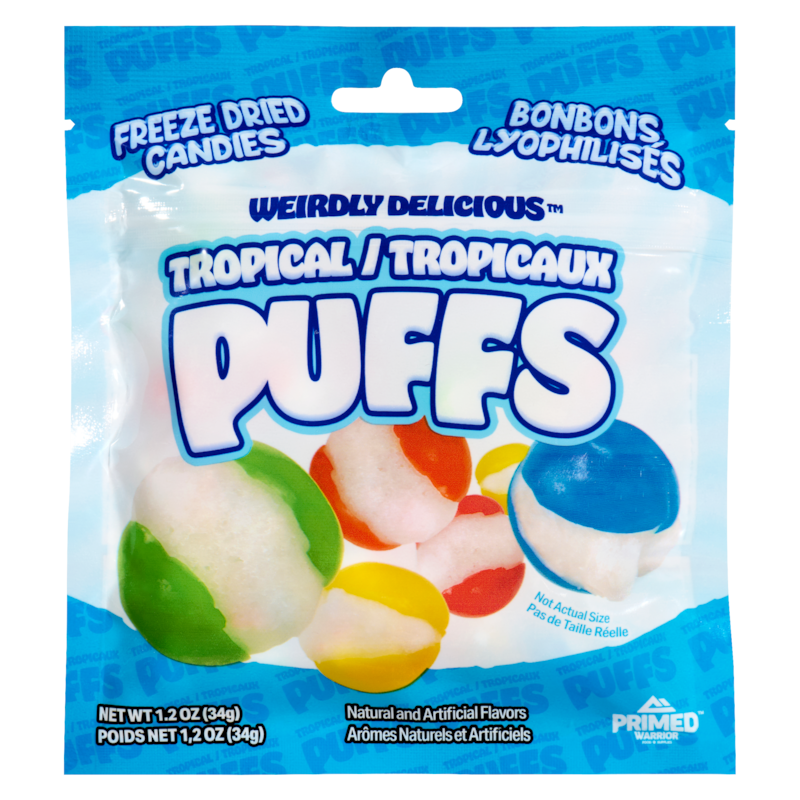 Primed Warrior Freeze Dried Candies Tropical Puffs - 34 g | Loblaws