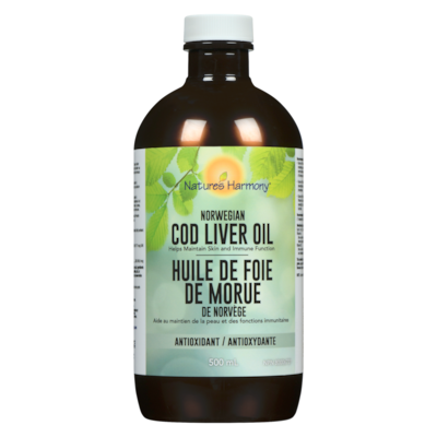 Nature's Harmony Norwegian Cod Liver Oil Antioxidant 500 ml, $10.00/100ml