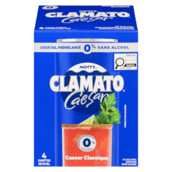 Mott’s Cocktail sans alcool caesar classique 4x341.0 ml, 0,88 $/100ml