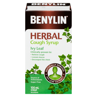 Benylin Herbal Cough Syrup Ivy Leaf 100 ml, $11.99/100ml