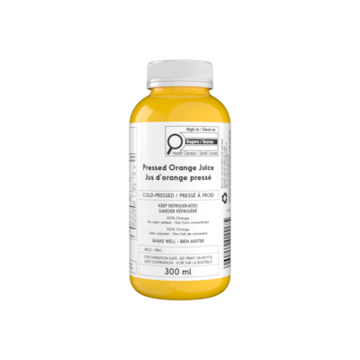 null Jus d'orange pressé, pressé à froid 300 ml, 2,00 $/100ml
