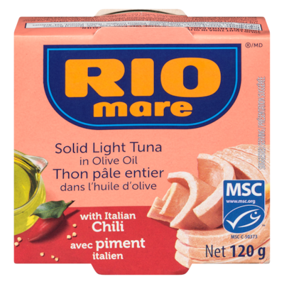 Rio Mare Solid Light Tuna In Olive Oil With Italian Chili 120 g, $4.41/100g