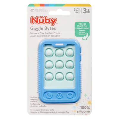 Nuby Sensory Play Teether Phone 3+M 1 ea, $6.29/1ea