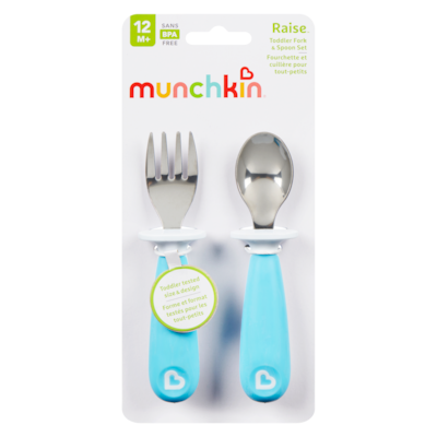 Munchkin Toddler Fork & Spoon Set 12 M+ 2 ea, $3.25/1ea