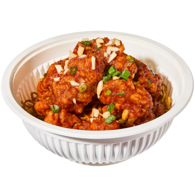 null Korean Fried Chicken with Noodles Power Bowl 345 g, $2.32/100g