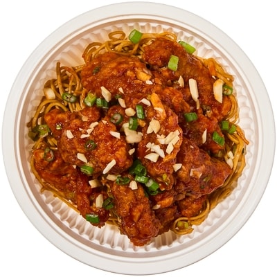null Bol énergie poulet frit coréen avec nouilles 345 g, 2,32 $/100g
