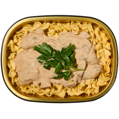 null Bœuf Stroganov – Plat principal en format individuel 320 g, 2,50 $/100g