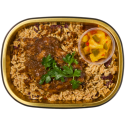 null Jerk Chicken with Rice & Beans - Single Serve Entrée 325 g, $2.46/100g