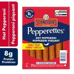 Schneiders Pepperettes Sausage Sticks, Hot Pepperoni 375 g, $3.20/100g