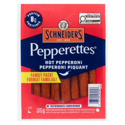Schneiders Grignotises de saucisson pepperoni piquant format familial! 375 g, 3,20 $/100g