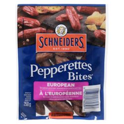 Schneiders Grignotises de saucisson à l'européenne 250 g, 4,80 $/100g