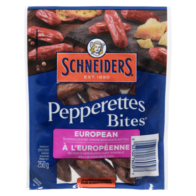 Schneiders Grignotises de saucisson à l'européenne 250 g, 5,00 $/100g
