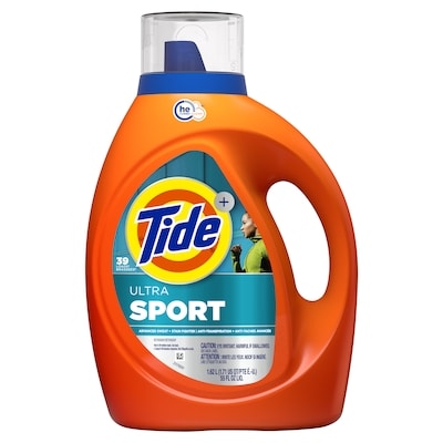 Tide Détergent à lessive liquide Ultra Sport, 39 brassées 1.62 l, 1,05 $/100ml