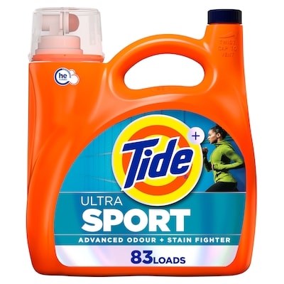 Tide Ultra Sport Liquid Laundry Detergent, 83 Loads 3.46 l, $0.58/100ml