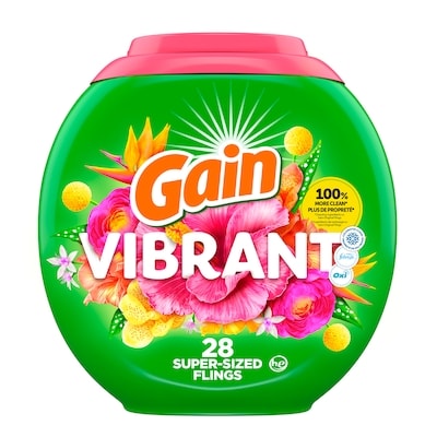 Gain Super Flings, 28 Ct, Vibrant 28 ea, $0.64/1ea