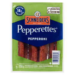 Schneiders Pepperettes pepperonis 250 g, 4,80 $/100g