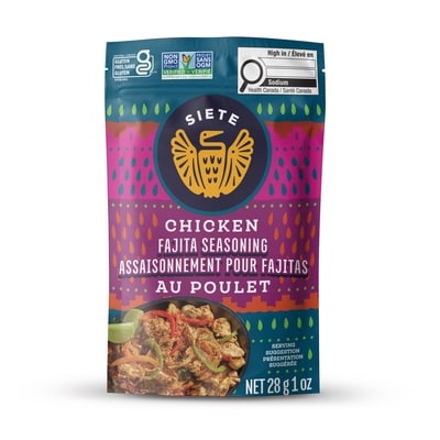 Siete Chicken Fajita Seasoning 28 g, $13.54/100g