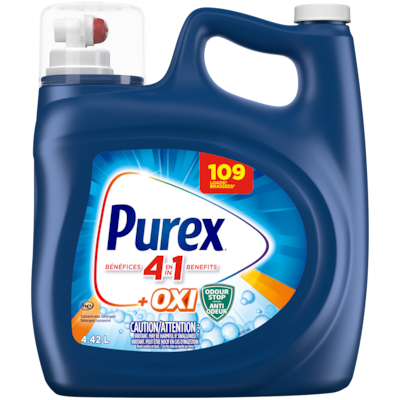 Purex Oxi plus Odour 4 in 1 Concentrated Liquid Laundry Detergent, 109 Loads 4.42 l, $0.38/100ml