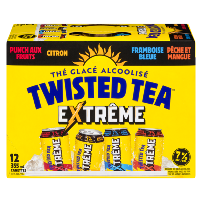 Twisted Tea Thé glacé alcoolisé (Pièce d’identité requise au moment du ramassage) 12x355.0 ml, 0,54 $/100ml