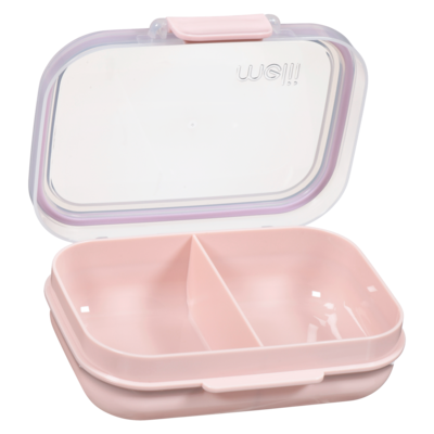 Melii Contenant alimentaire mini bento rose, 2 compartiments 1 ea, 6,29 $/1ch