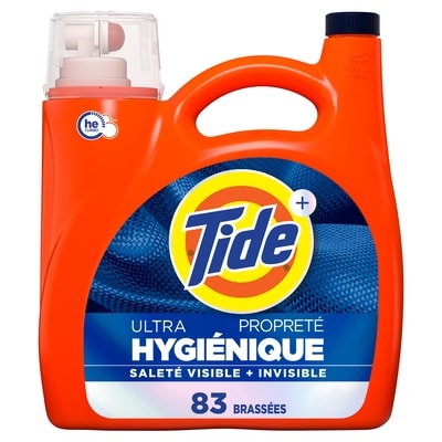 Tide Détergent à lessive liquide Ultra Propreté hygiénique, parfum original, 83 brassées 3.46 l, 0,72 $/100ml