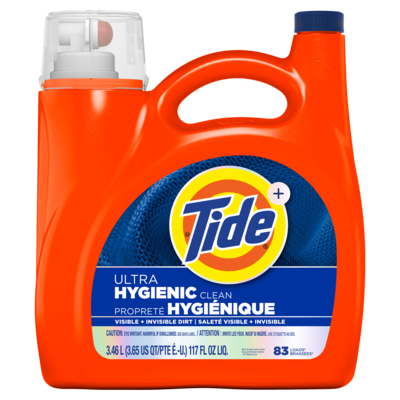 Tide Détergent à lessive liquide Ultra Propreté hygiénique, parfum original, 83 brassées 3.46 l, 0,64 $/100ml