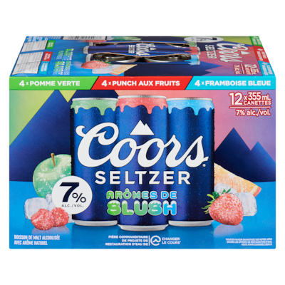 Coors Boisson de malt alcoolisée avec arôme naturel arômes de slush (Pièce d’identité requise au moment du ramassage) 12x355.0 ml, 0,52 $/100ml