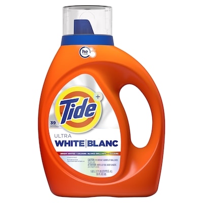 Tide Ultra White Liquid Laundry Detergent, 39 Loads 1.62 l, $1.05/100ml