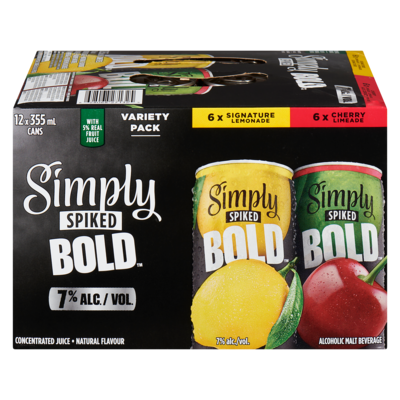 Simply Alcoholic Malt Beverage Variety Pack (ID required at pick-up) 12x355.0 ml, $0.63/100ml