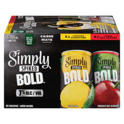 Simply Boisson de malt alcoolisée caisse mixte (Pièce d’identité requise au moment du ramassage) 12x355.0 ml, 0,59 $/100ml