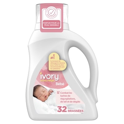 Ivory Snow Détergent à lessive liquide Neige pour bébés, 32 brassées 1.24 l, 1,29 $/100ml