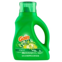 Gain Liquid Laundry Detergent, Original Scent, 32 loads 1.242 l, $0.72/100ml