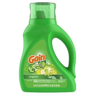 Gain Liquid Laundry Detergent, Original Scent, 32 loads 1.242 l, $0.72/100ml