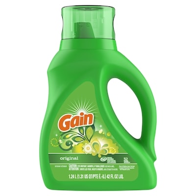 Gain Détergent à lessive liquide, parfum Original, 32 brassées 1.242 l, 0,40 $/100ml
