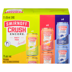 Smirnoff Premium Malt Alcoholic Beverage Party Pack (ID required at pick-up) 12x355.0 ml, $0.56/100ml