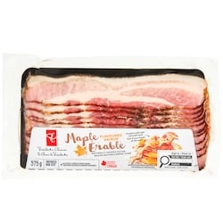 President's Choice Maple Flavoured Naturally Smoked Bacon 375 g, $1.87/100g