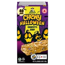 Chewy Halloween Confetti Chip Granola Bars