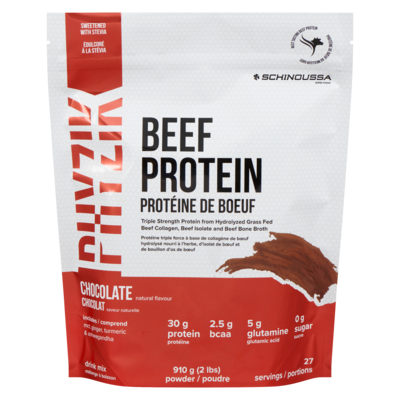 Schinoussa Beef Protein Drink Mix Powder Chocolate 910 g, $7.69/100g