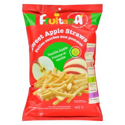 FRUITANA Sweet Apple Straws Vanilla Apple 142 g, $3.87/100g