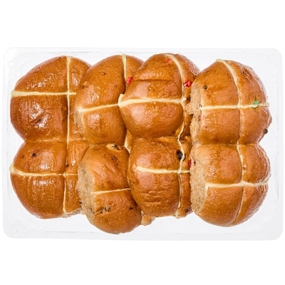 null Hot Cross Buns 8-Pack 428 g, $1.05/100g