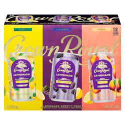 Crown Royal Premium Malt Alcoholic Beverage Lemonade Variety Pack (ID required at pick-up) 12x355.0 ml, $0.56/100ml