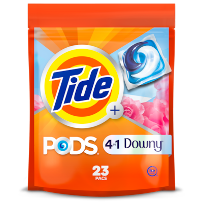 Tide PODS Detergent with a touch of, 23 Ct 23 ea, $0.65/1ea