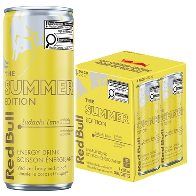 Red Bull Energy Drink, Sudachi Lime, (4 Pack) 4x250.0 ml, $1.20/100ml