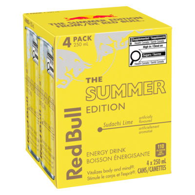Red Bull Energy Drink, Sudachi Lime, (4 Pack) 4x250.0 ml, $1.05/100ml