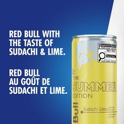 Red Bull Energy Drink, Sudachi Lime, (4 Pack) - 4x250.0 ml | Fortinos