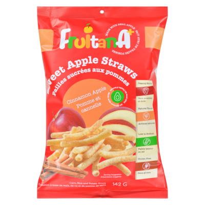 FRUITANA Sweet Apple Straws Cinnamon Apple 142 g, $3.87/100g