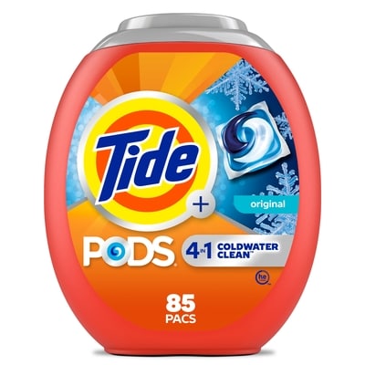 Tide PODS Coldwater Laundry Detergent soap, Original Scent, 4-in-1 Detergent 2.27 kg, $1.67/100g