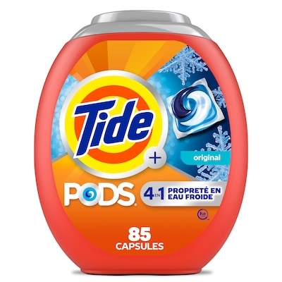 Tide Capsules de détergent à lessive PODS Eau froide, parfum Original, détergent 4 en 1 2.27 kg, 1,67 $/100g