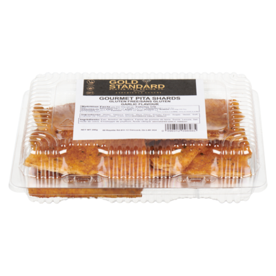 Gold Standard Gourmet Pita Shards Garlic Flavour 200 g, $6.50/100g